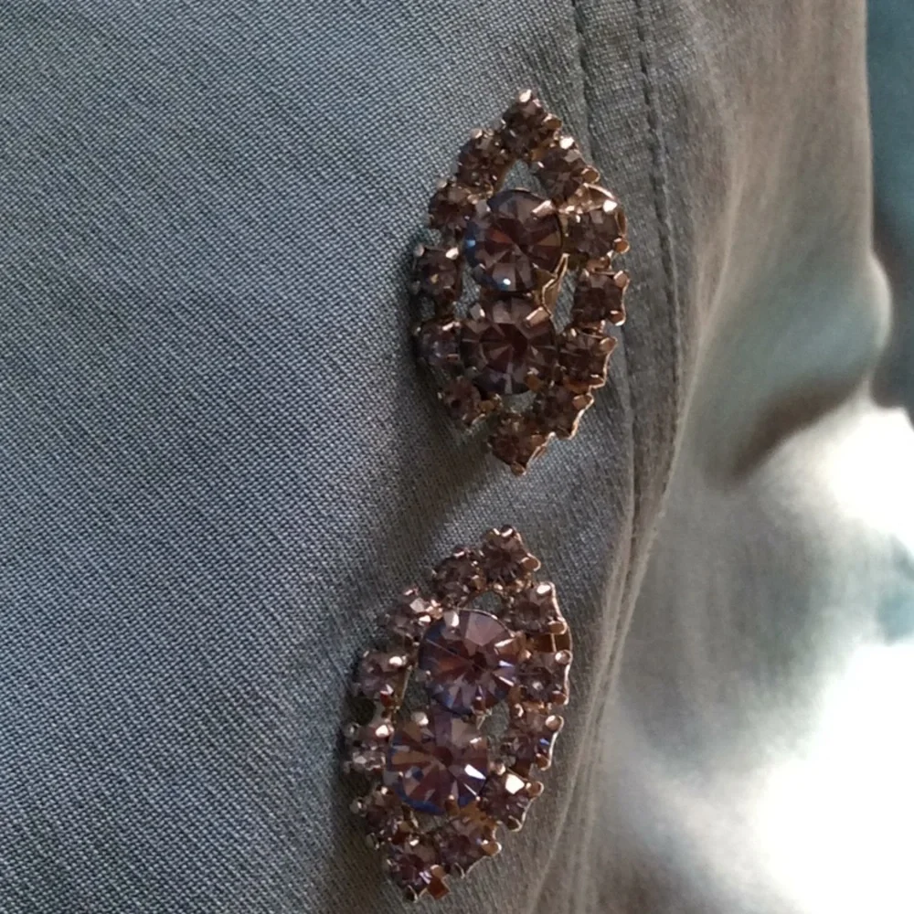1950 Vintage Rhinestone Earrings